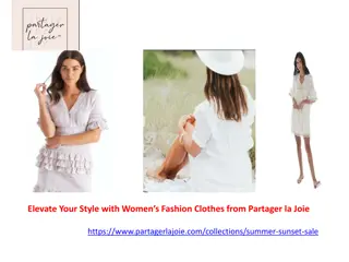 Elevate Your Style with Women’s Fashion Clothes from Partager la Joie