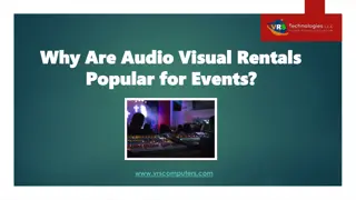 Why are Audio Visual Rentals Popular for Events?