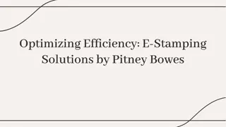 Revolutionize Your Mailing with Pitney Bowes E Stamping Solutions