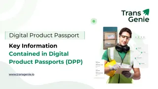Key Information Contained in Digital Product Passports (DPP)