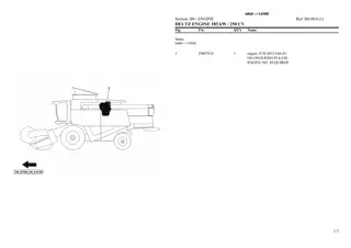 Deutz Fahr 6060 (2010-2011) Parts Catalogue Manual Instant Download (SN 14500 and up)