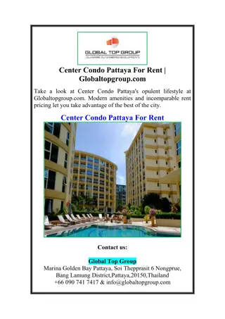 Center Condo Pattaya For Rent | Globaltopgroup.com
