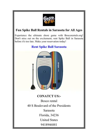 Fun Spike Ball Rentals in Sarasota for All Ages