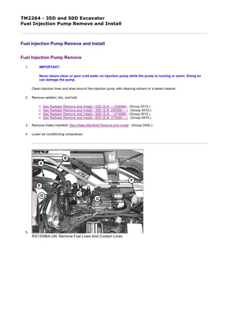 John Deere 35D and 50D Compact Excavator Service Repair Manual Instant Download (TM2264)