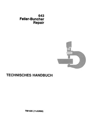 John Deere 643 Feller-Buncher Service Repair Operation and Test Manual Instant Download