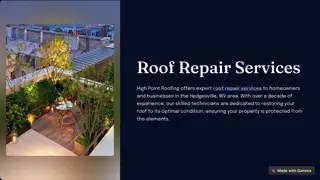Comprehensive and Reliable Roof Repair Services in Martinsburg