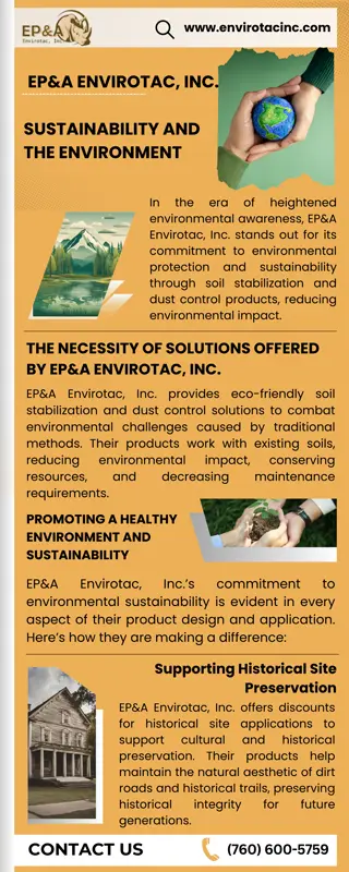 EP&A Envirotac, Inc, Sustainability and the Environment