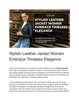Stylish Leather Jacket Women Embrace Timeless Elegance