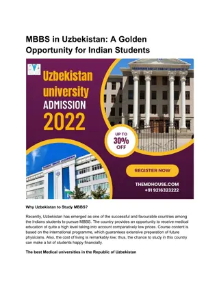 MBBS in Uzbekistan_ A Golden Opportunity for Indian Students