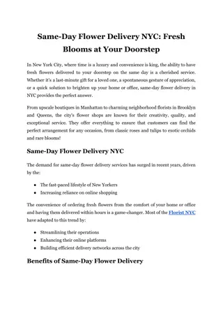 Same-Day Flower Delivery NYC_ Fresh Blooms at Your Doorstep