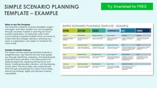 Simple Scenario Planning Template for Strategic Decision Making