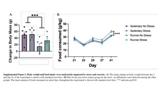 Impact of Stress and Exercise on Body Weight and Food Intake in Rats