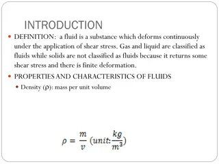 Fluid Properties and Characteristics