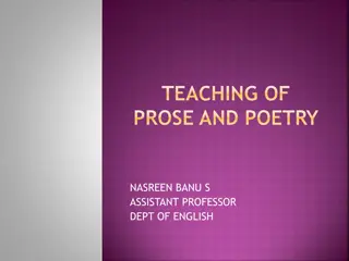 Teaching of Prose and Poetry by Nasreen Banu - A Comprehensive Guide for English Learners