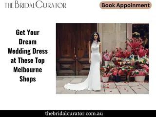 Get Your Dream Wedding Dress at These Top Melbourne Shops