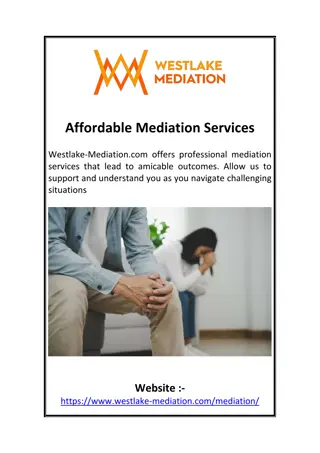 Affordable Mediation Services