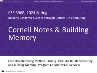 Building Academic Success Through Cornell Notes & Memory Techniques