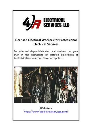Licensed Electrical Workers for Professional Electrical Services