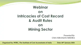 Overview of Cost Audit in Mining Sector