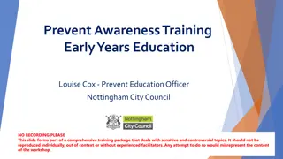 Prevent Duty Training for Early Years Education Professionals