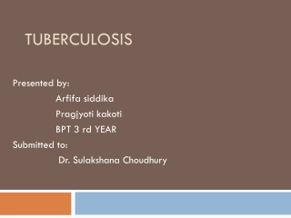 Tuberculosis