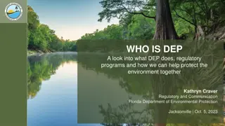 Role of Florida Department of Environmental Protection