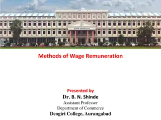 Wage Remuneration Methods Overview