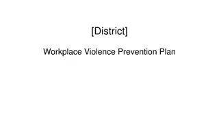 Workplace Violence Prevention Plan in [District]: Definitions, Elements, and Implementation