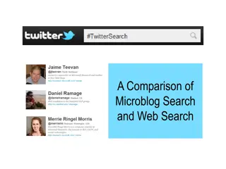 Microblog Search and Web Search: A Comparative Analysis