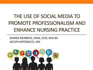Leveraging Social Media for Nursing Professionalism and Practice Enhancement