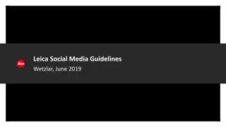 Leica Social Media Guidelines Overview