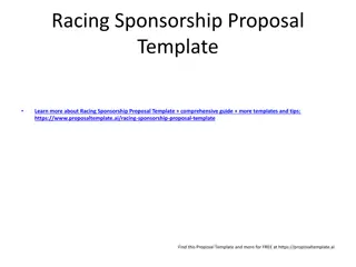 Racing Sponsorship Proposal Template Overview and Tips