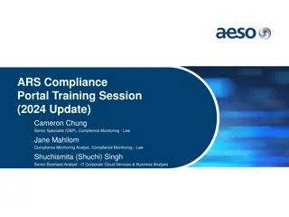 ARS Compliance Portal Training Session 2024: Update and Enhancements
