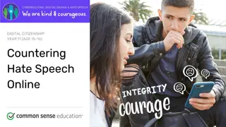 Understanding and Combatting Online Hate Speech