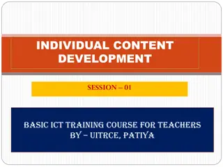 Individual Content Development & Fusion in ICD Training Course