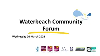 Waterbeach Community Forum Updates and Examination Progress