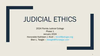 Florida Judicial Ethics 2024: Learning Objectives and Resources
