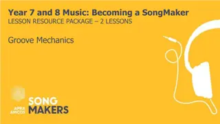 Groove Mechanics and Beat Development in Music Lessons