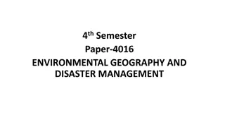 Floods: Major Hazards and Disasters in Environmental Geography and Disaster Management