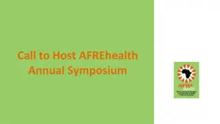 Opportunity to Host AFREhealth Annual Symposium - Apply Now!