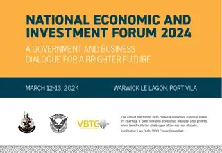 Investment and Economic Development in Vanuatu