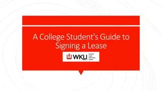 A College Student's Guide to Signing a Lease at Western Kentucky University