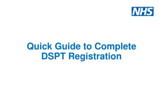 Quick Guide to DSPT Registration Process