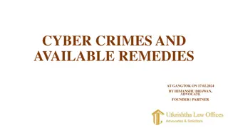 Understanding Cyber Crimes and Remedies in Gangtok by Himanshu Dhawan