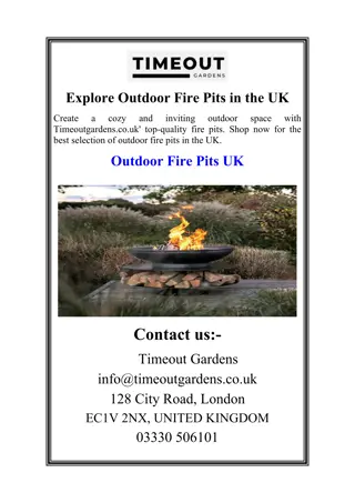 Explore Outdoor Fire Pits in the UK