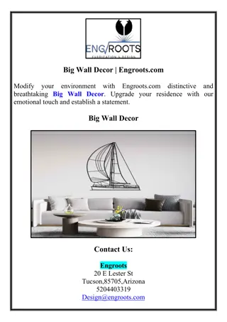 Big Wall Decor | Engroots.com