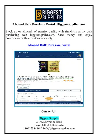 Almond Bulk Purchase Portal | Biggestsupplier.com