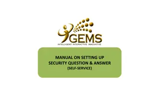 Comprehensive Guide to Setting Up Security Questions and Answers for Self-Service Accounts