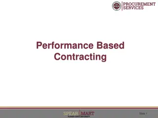 Implementing Performance-Based Contracting in Procurement