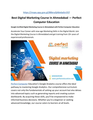 Best Digital Marketing Course In Ahmedabad - Perfect Computer Education ( 91 826